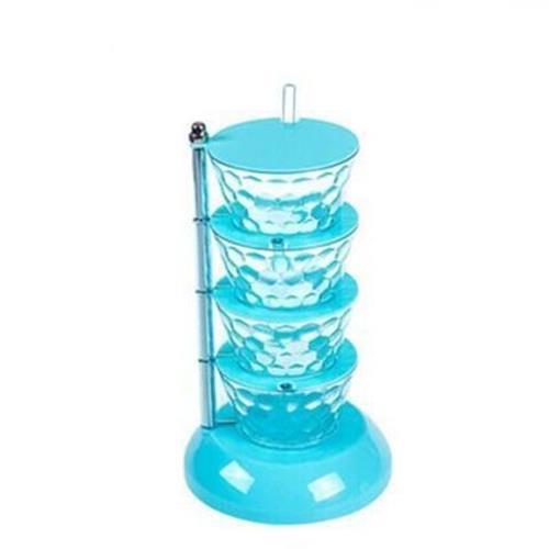 Rotatable Multi-Layer Spice Jar Organizer – Kitchen Seasoning Box