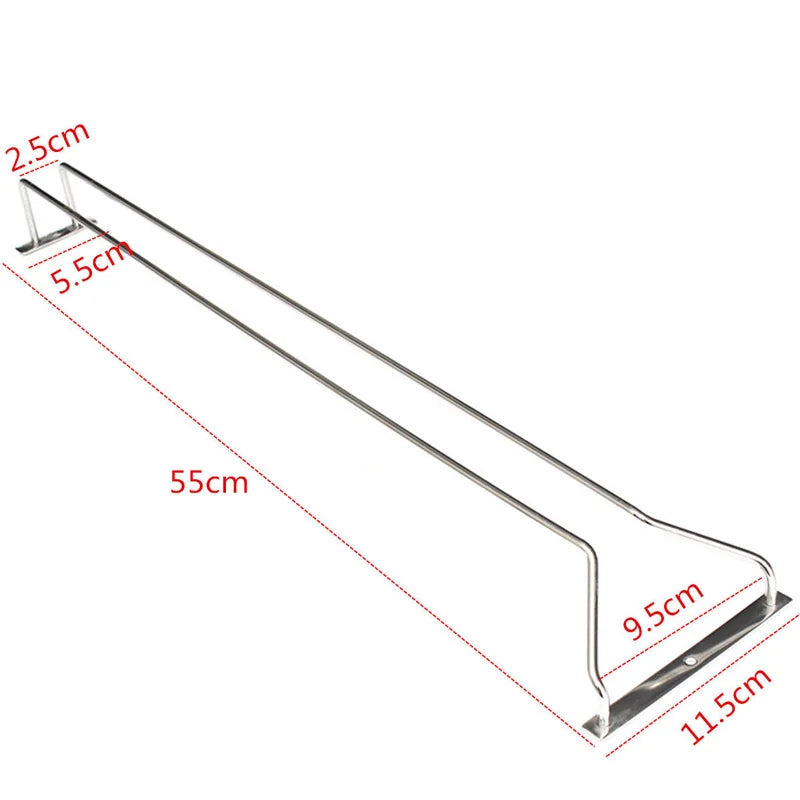 Under-Cabinet Stainless Steel Wine Glass Holder