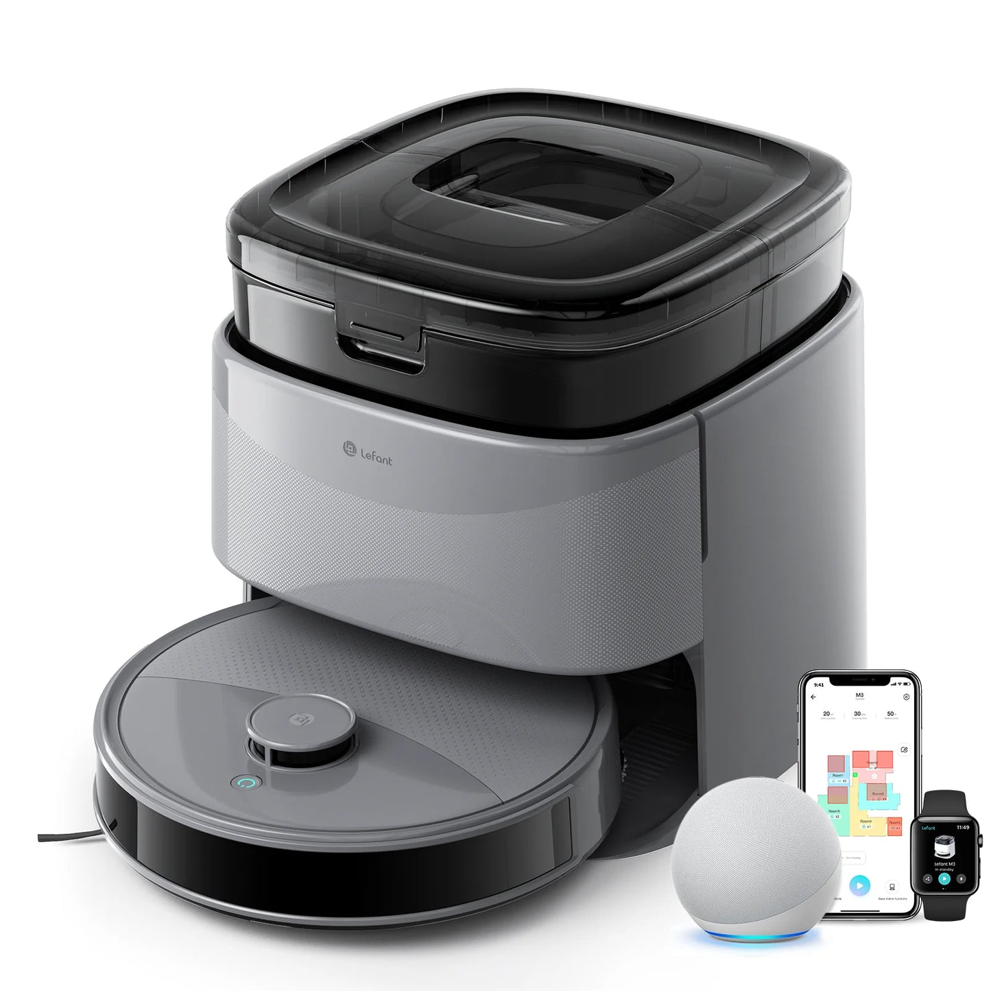 Lefant M3 Max Smart Robot Vacuum – 20000Pa LiDAR Cleaning for Pet Hair & Dust