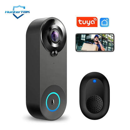 1080P WiFi Smart Video Doorbell with Night Vision & Motion Detect