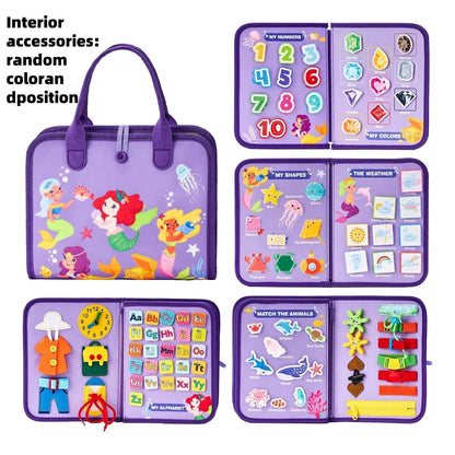 Montessori Toddler Busy Board – Educational Sensory Toy