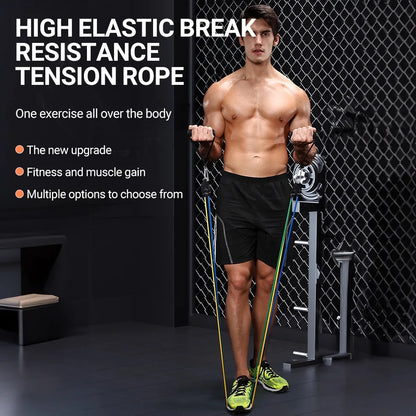 Resistance Bands Set 10-14PCS for Fitness & Muscle Training