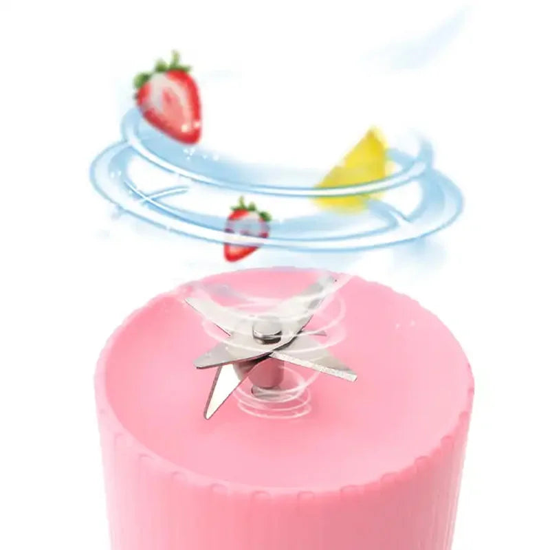 Portable USB Rechargeable Mini Blender – Handheld Fruit & Smoothie Maker