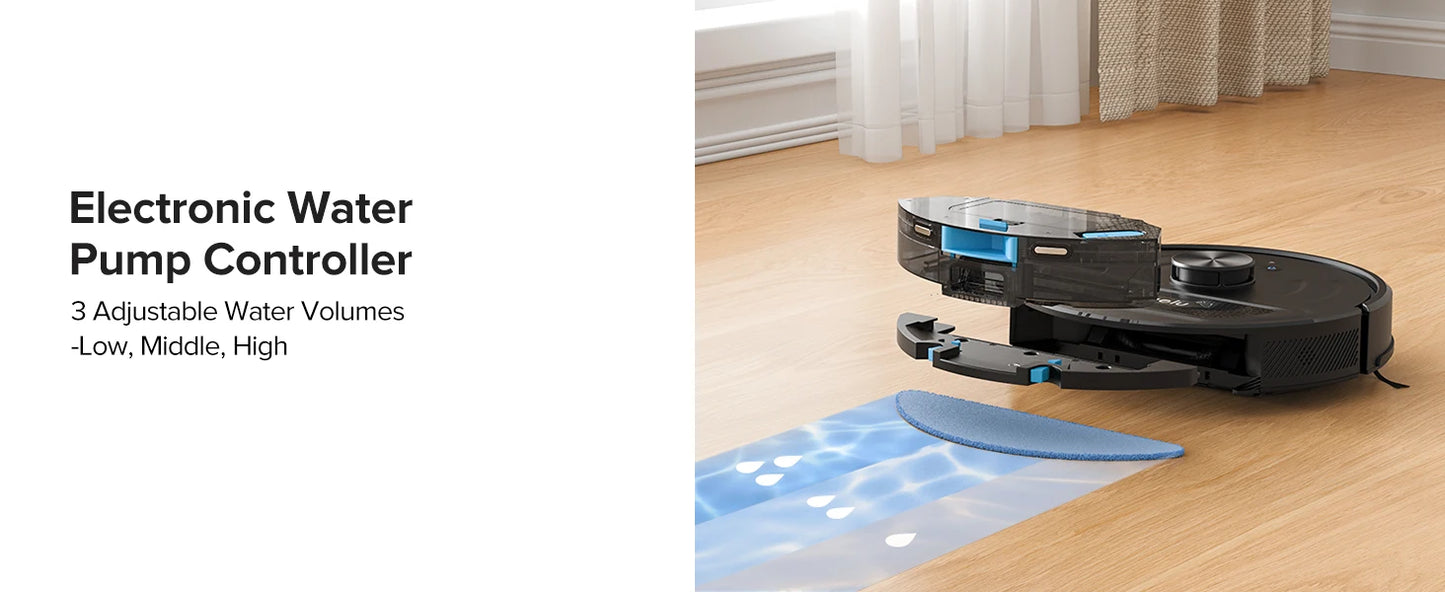 Lubluelu L20 Max Robot Vacuum & Mop – Smart LiDAR, Auto Mop Lift, 6000Pa Power