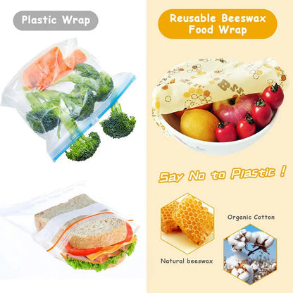 Organic Reusable Beeswax Food Wrap – Eco-Friendly Food Storage
