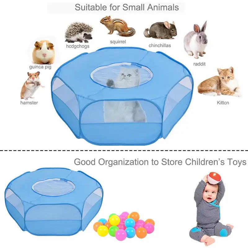 Portable Waterproof Pet Playpen – Breathable Rabbit Tent