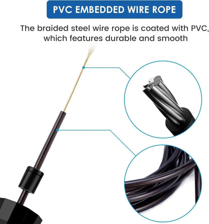 Adjustable Speed Jump Rope with Ball Bearings & Foam Handles