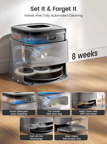 Lefant M3 Max Smart Robot Vacuum – 20000Pa LiDAR Cleaning for Pet Hair & Dust