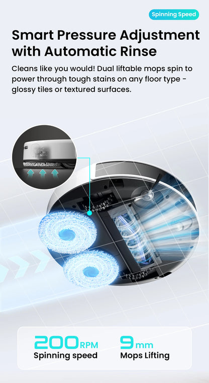 Lefant M3L Smart Robot Vacuum & Mop – 12000Pa Laser Mapping with Auto Wash & Dry Station