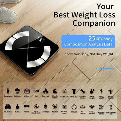Smart Body Fat Scale with HD Display & Health Data Analysis