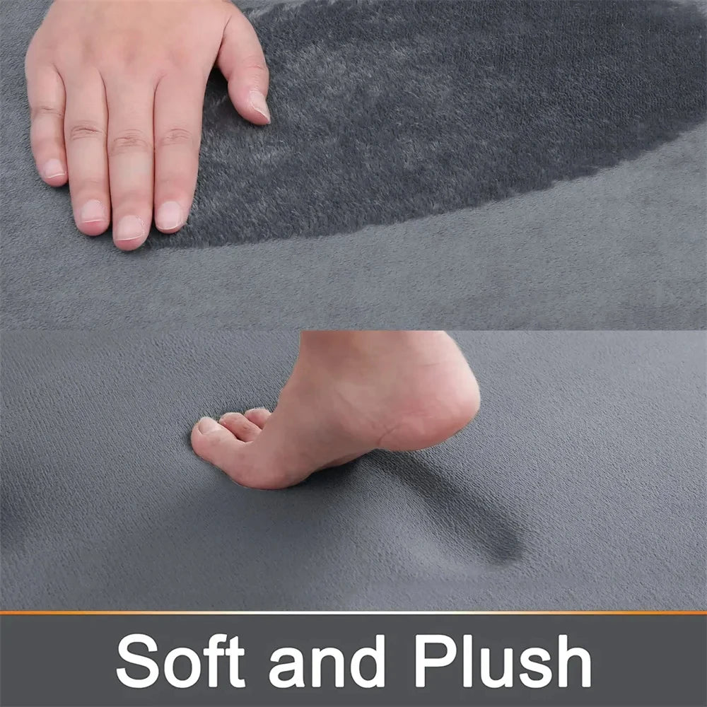 Non-Slip Silicone Bath Mat Quick Dry Bathroom Rug
