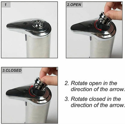 Smart Automatic Induction Soap Dispenser – Stainless Steel Foaming Container