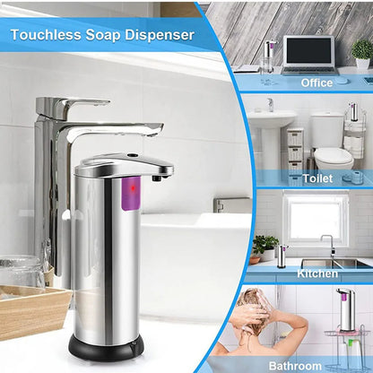 Smart Automatic Induction Soap Dispenser – Stainless Steel Foaming Container