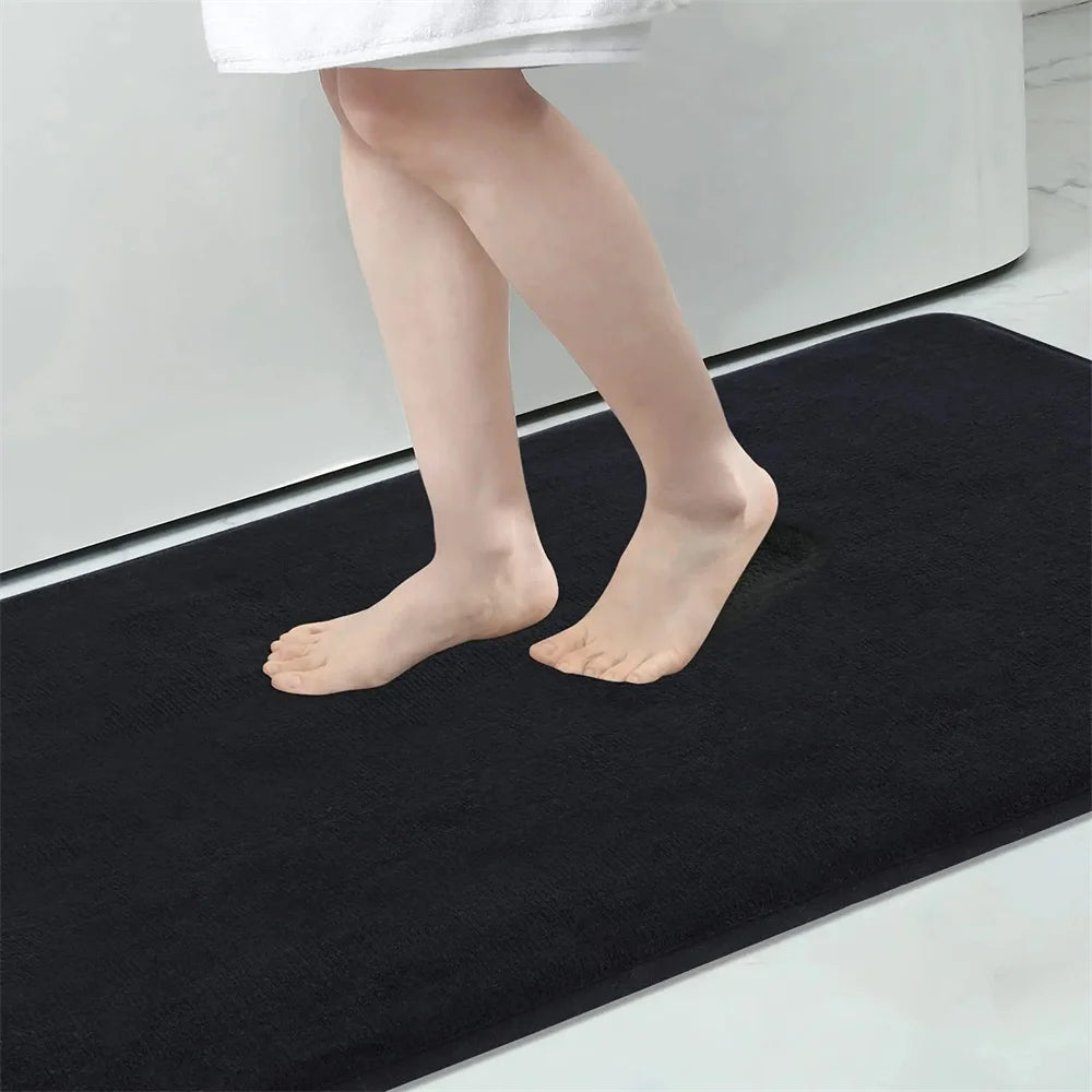Non-Slip Silicone Bath Mat Quick Dry Bathroom Rug