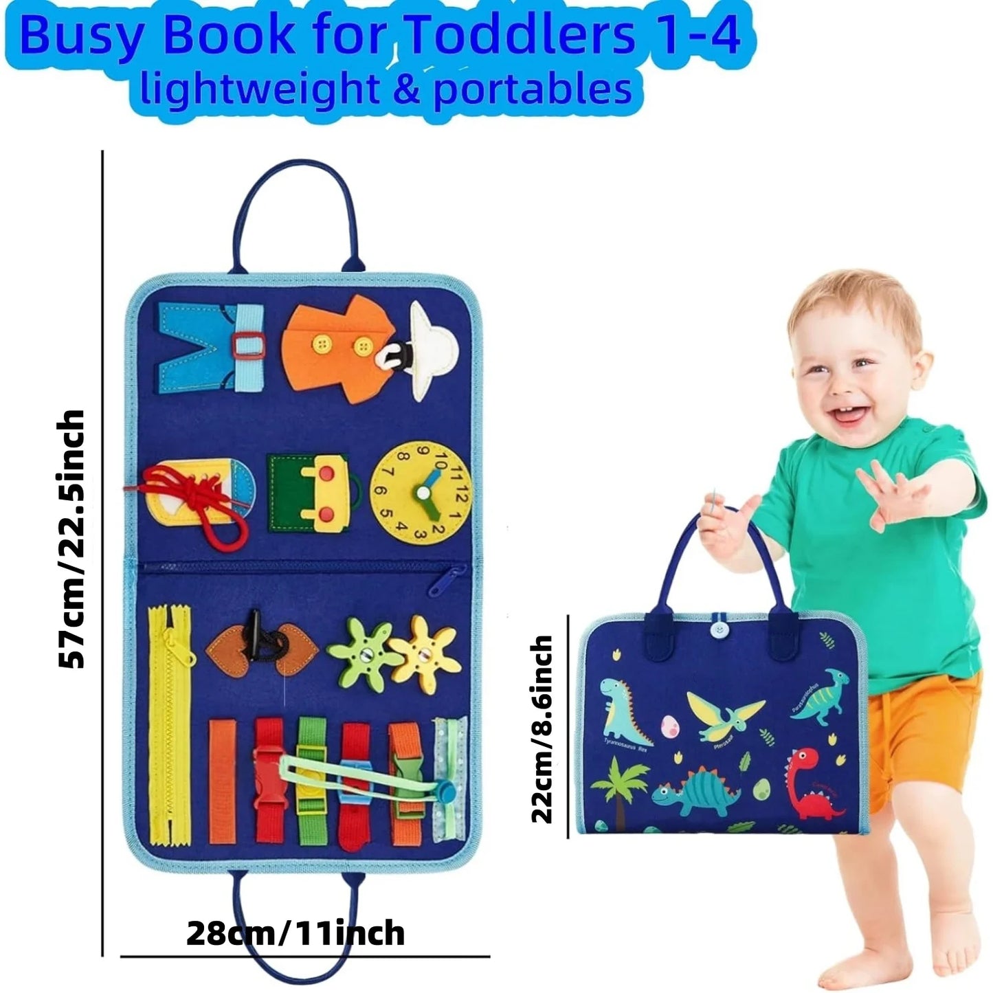 Montessori Toddler Busy Board – Educational Sensory Toy