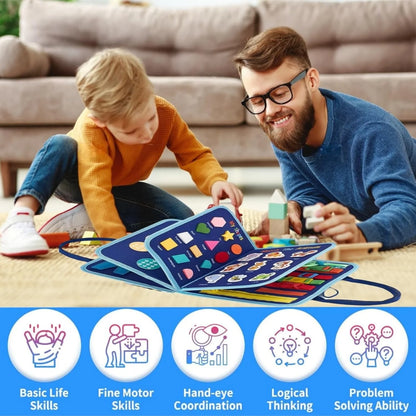 Montessori Toddler Busy Board – Educational Sensory Toy