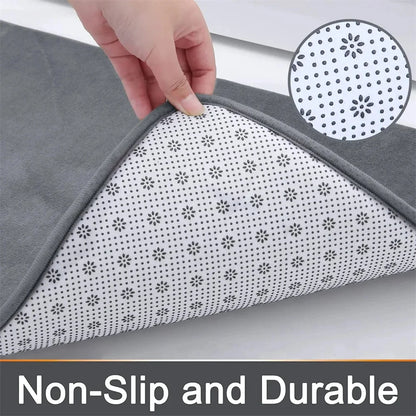 Non-Slip Silicone Bath Mat Quick Dry Bathroom Rug