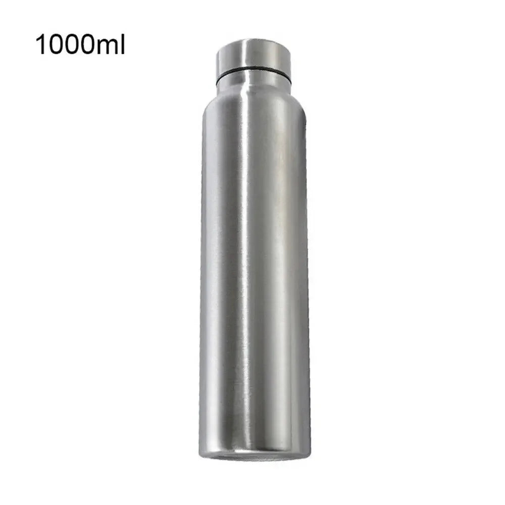 1000ml Stainless Steel Sports Water Bottle – Durable Metal Flask