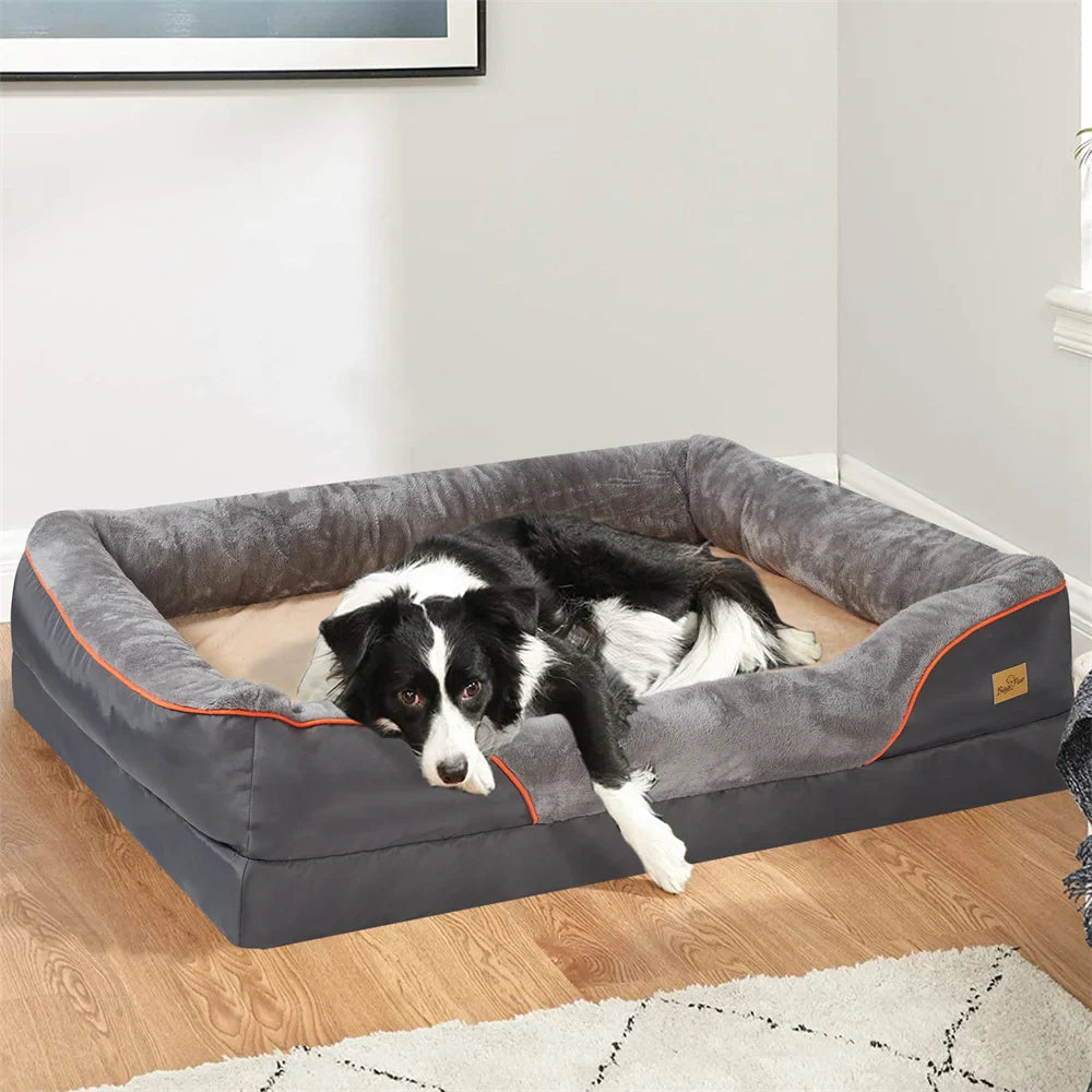 Orthopedic Memory Foam Dog Bed with Removable Cover