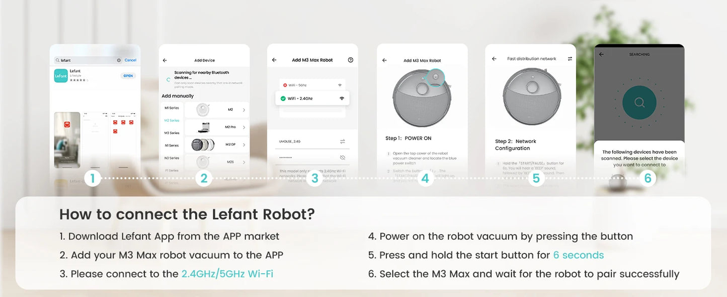 Lefant M3 Max Smart Robot Vacuum – 20000Pa LiDAR Cleaning for Pet Hair & Dust
