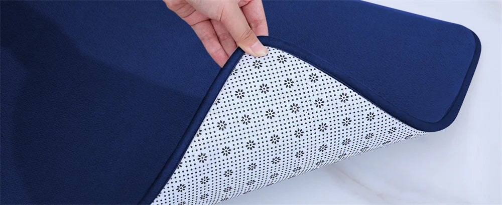 Non-Slip Silicone Bath Mat Quick Dry Bathroom Rug