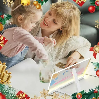 LED Glow Drawing Board with Markers & Stand – Kids DIY Toy
