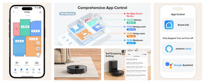 Lubluelu L15 Max 3-in-1 Robot Vacuum & Mop with 5500Pa Suction & Smart Mapping