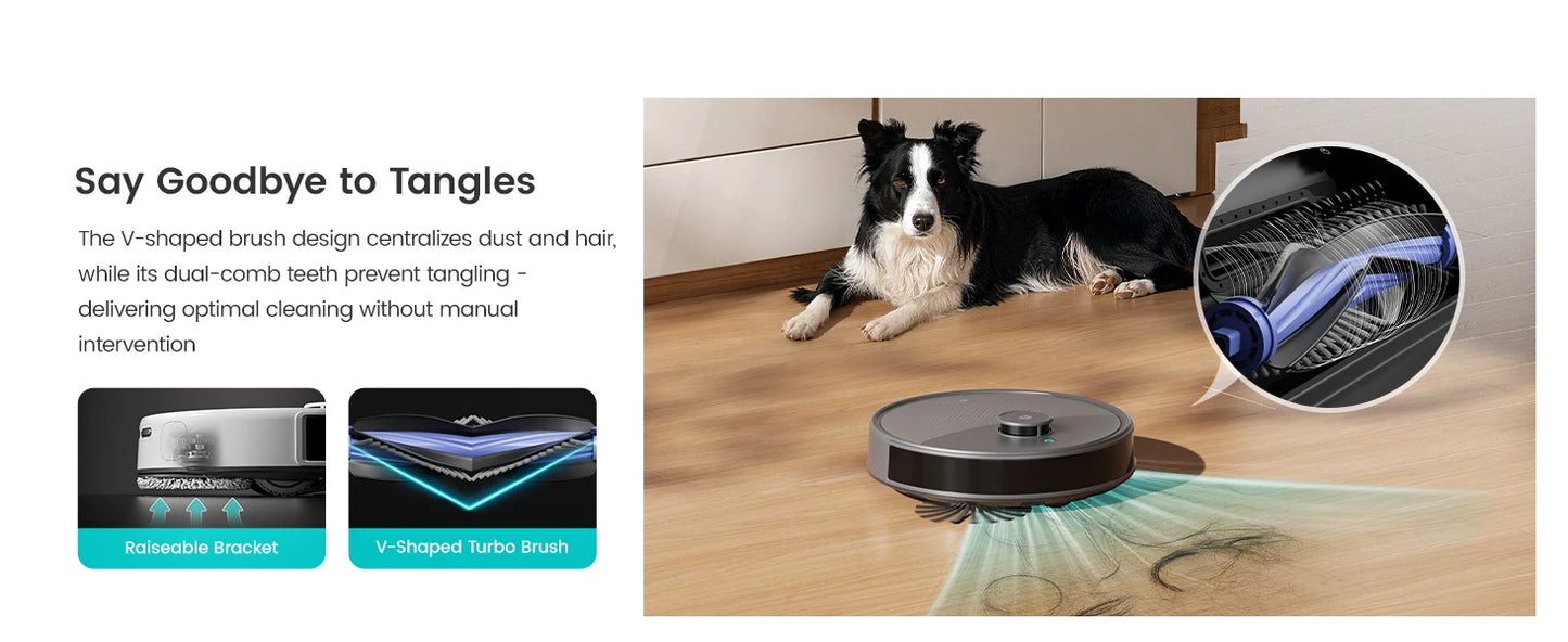 Lefant M3 Max Smart Robot Vacuum – 20000Pa LiDAR Cleaning for Pet Hair & Dust