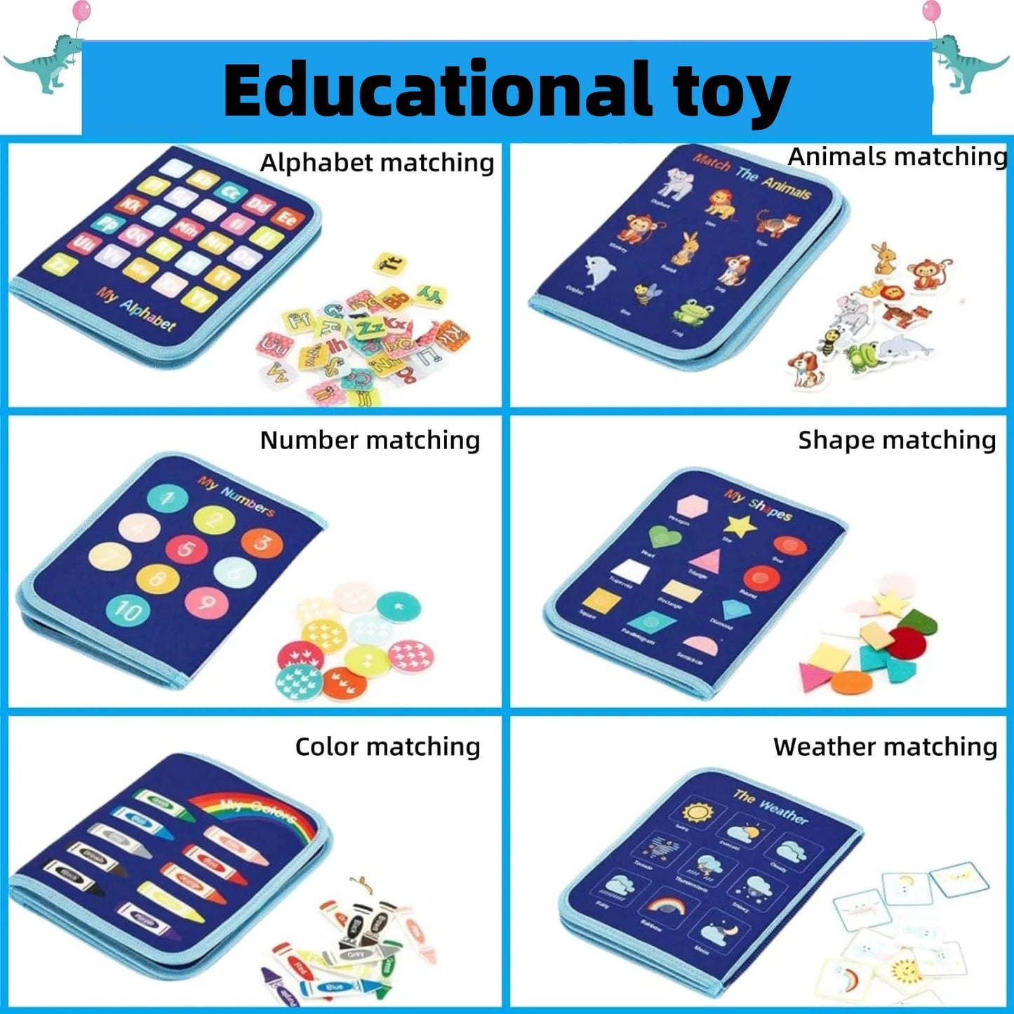 Montessori Toddler Busy Board – Educational Sensory Toy