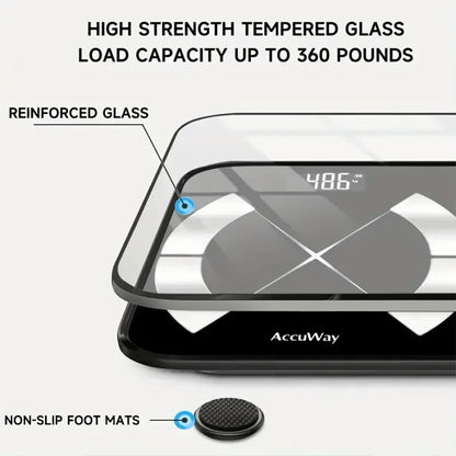 Smart Body Fat Scale with HD Display & Health Data Analysis