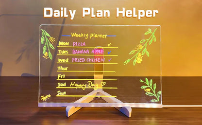 LED Glow Drawing Board with Markers & Stand – Kids DIY Toy