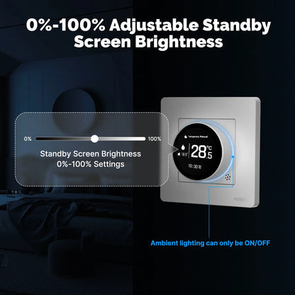 MOES Tuya ZigBee Smart Knob Thermostat – Compatible with Alexa & Google