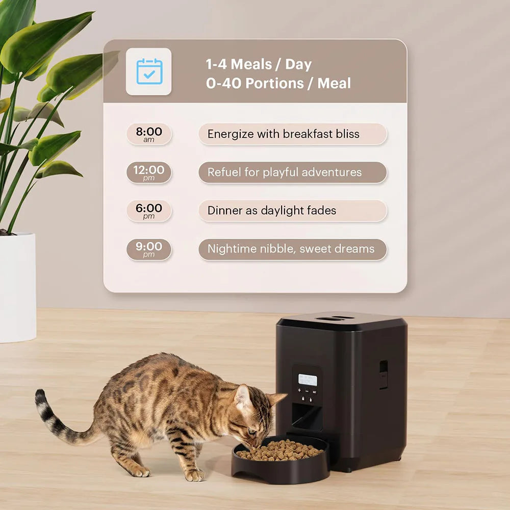 Smart Automatic Pet Feeder – Cat & Dog Food Dispenser