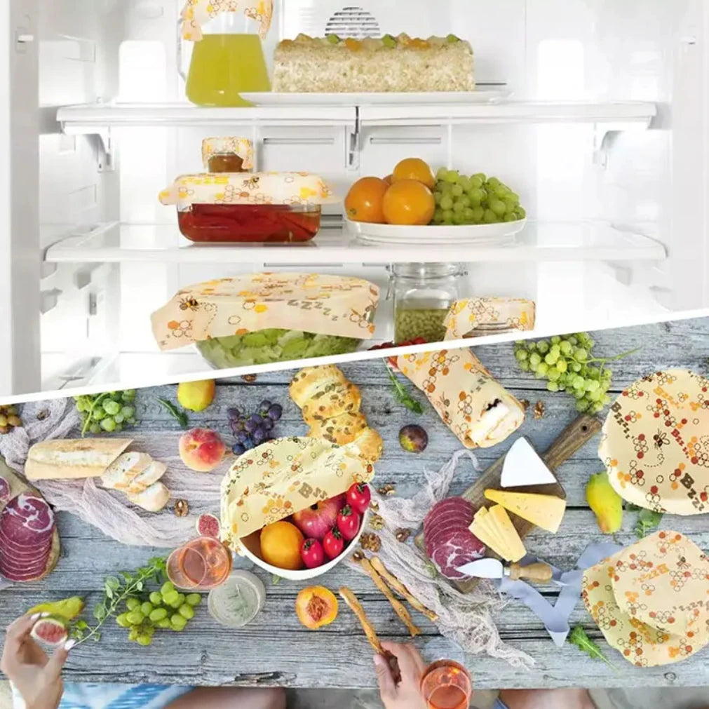 Organic Reusable Beeswax Food Wrap – Eco-Friendly Food Storage