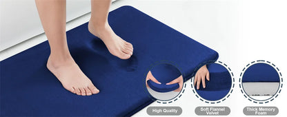 Non-Slip Silicone Bath Mat Quick Dry Bathroom Rug