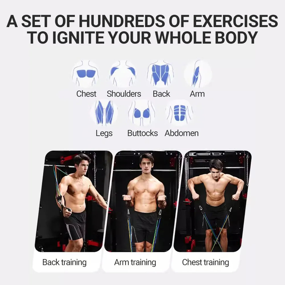 Resistance Bands Set 10-14PCS for Fitness & Muscle Training