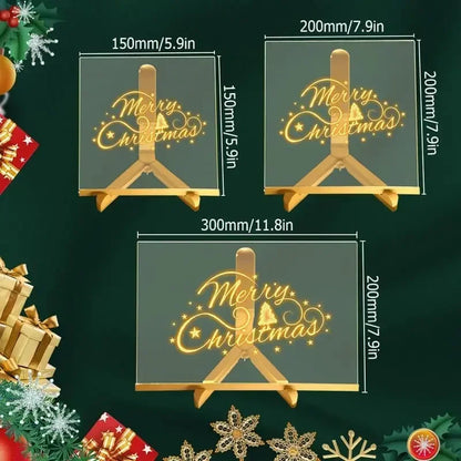 LED Glow Drawing Board with Markers & Stand – Kids DIY Toy