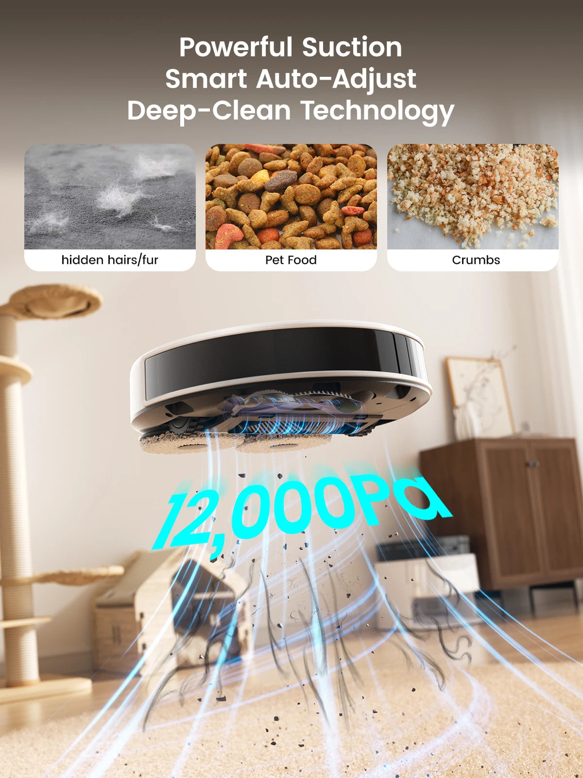Lefant M3L Smart Robot Vacuum & Mop – 12000Pa Laser Mapping with Auto Wash & Dry Station