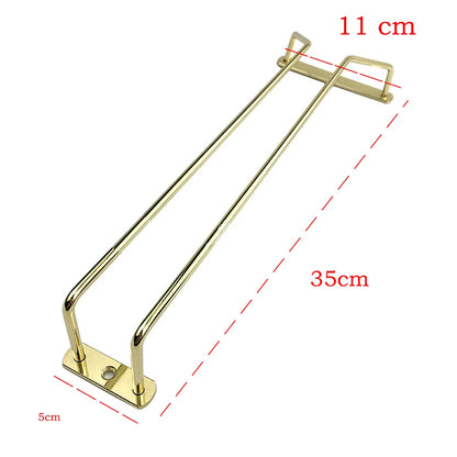 Under-Cabinet Stainless Steel Wine Glass Holder