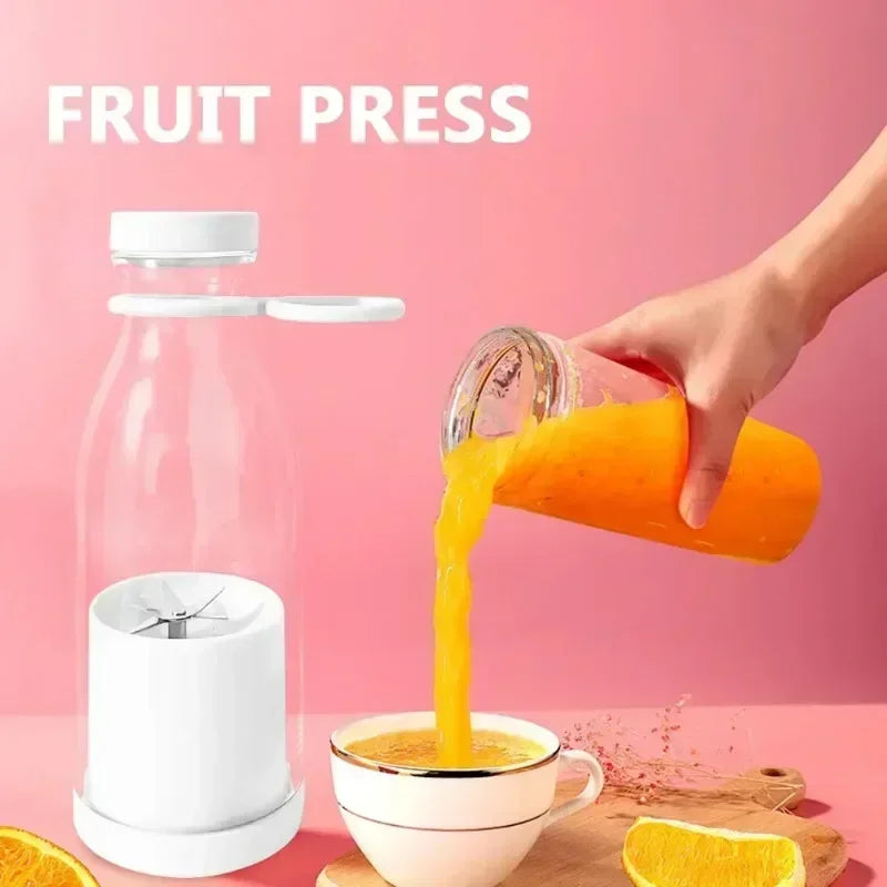 Portable USB Rechargeable Mini Blender – Handheld Fruit & Smoothie Maker