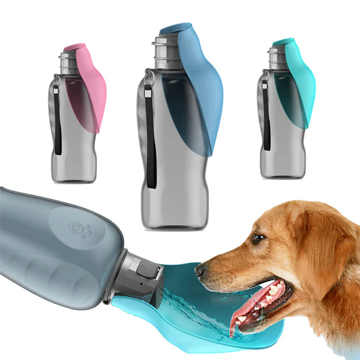 800ml Portable Dog Water Bottle – Leakproof Foldable Pet Bowl