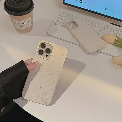 Biodegradable Wheat Straw iPhone Case – Eco Shockproof Cover